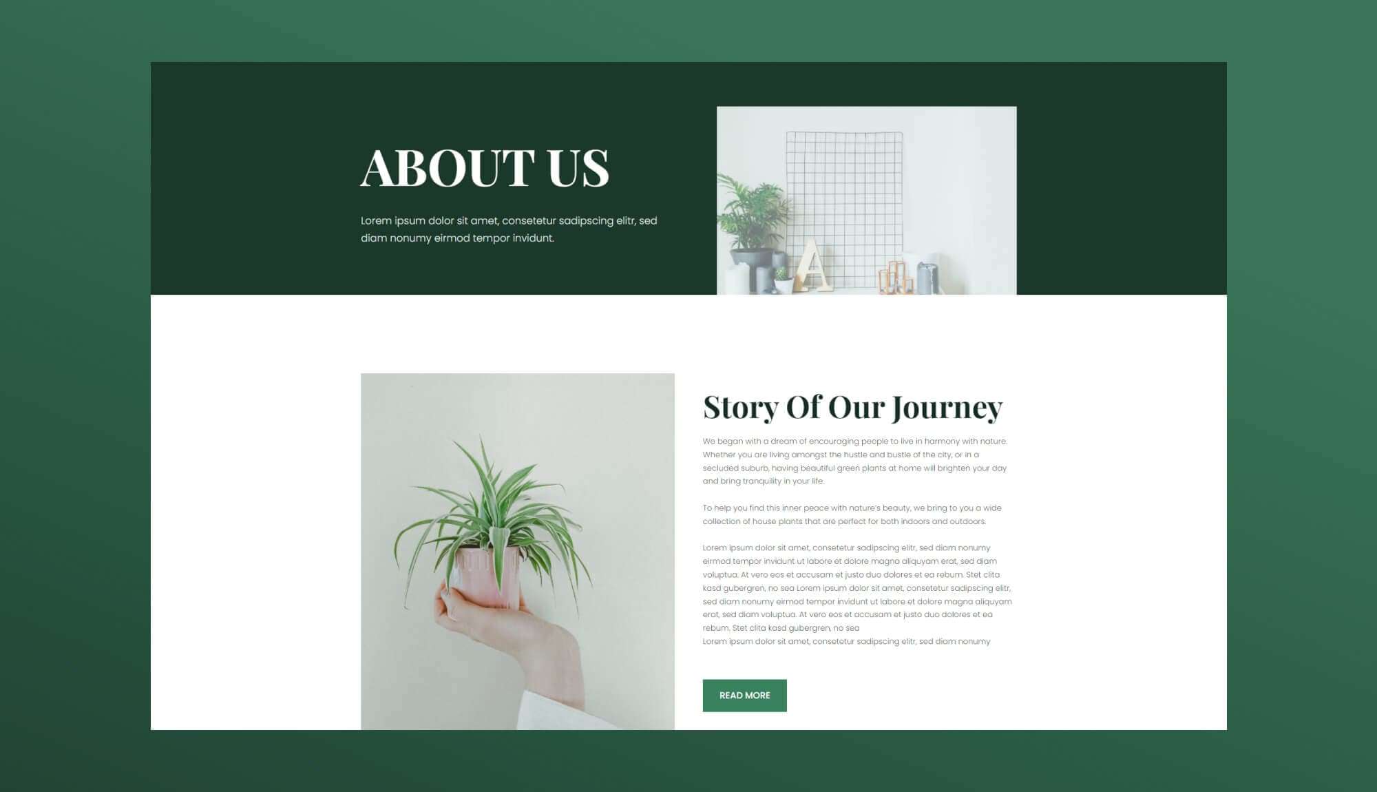 Greenzone About Page For Gutenberg Banner