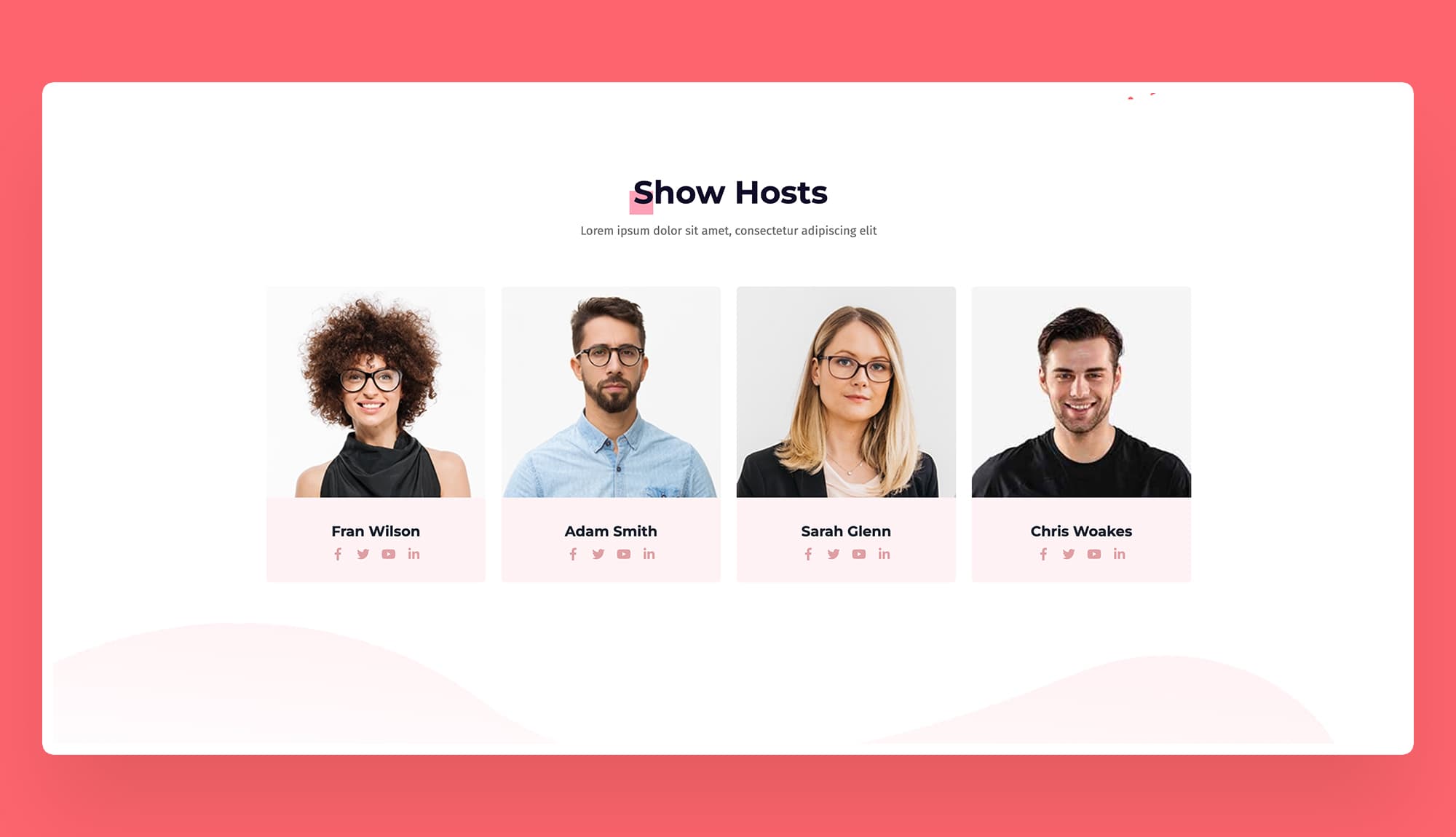 Podcastpress Team Section For Gutenberg Banner