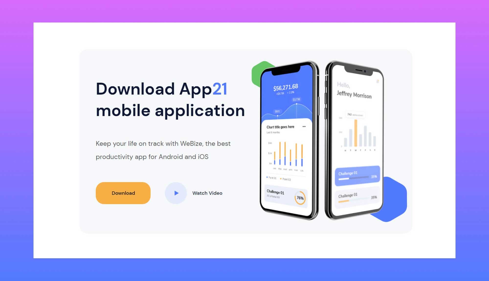 App21 CTA Section For Gutenberg Banner