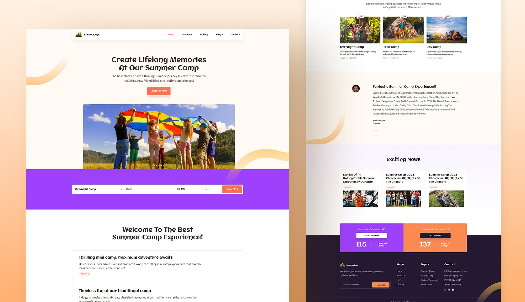 SummerJoy Home page Banner