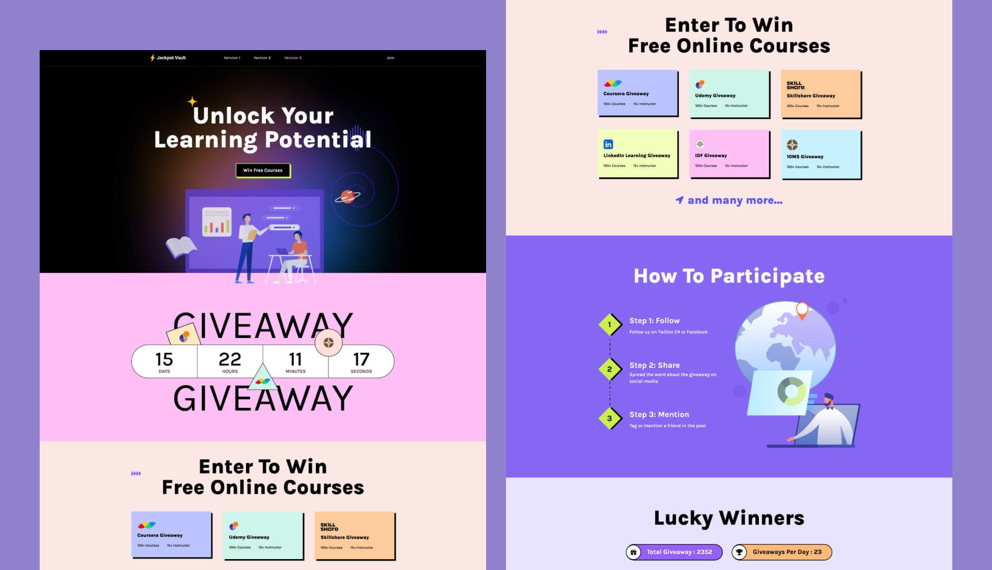 Jackpot Vault Landing Page 3 Banner