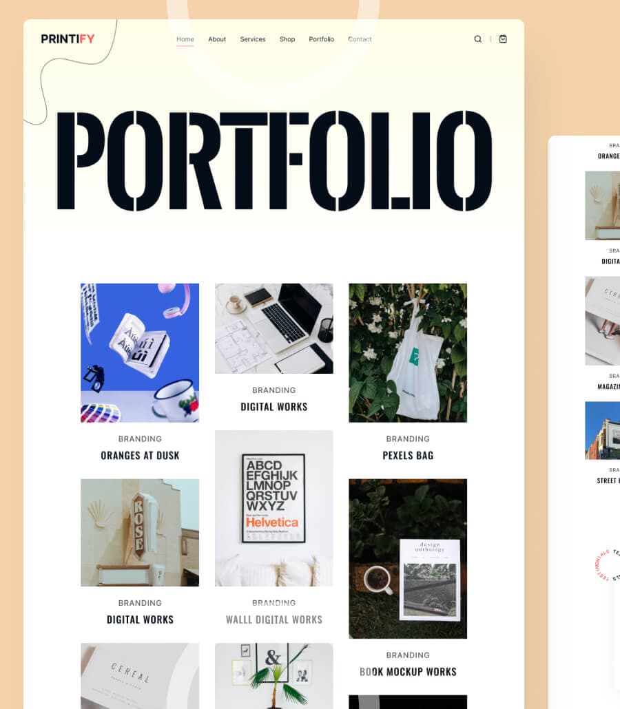 Printify Portfolio Page thumbnail