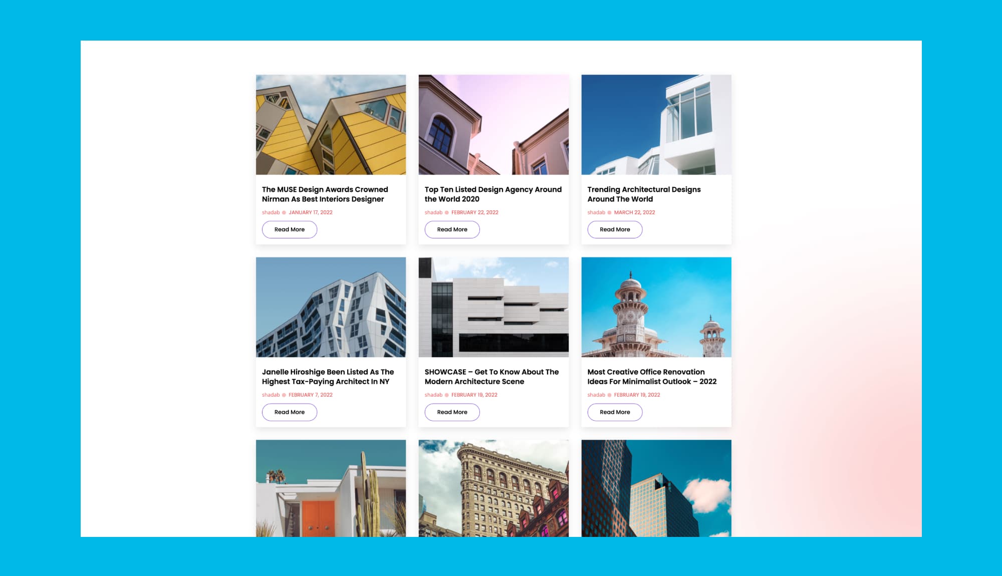 Nirman Blog Section By Templately