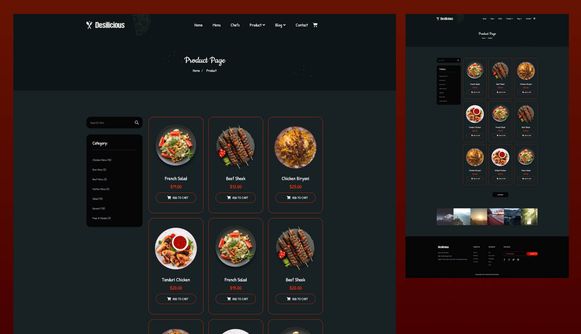 Desilicious Product Page With Left Sidebar By Templately