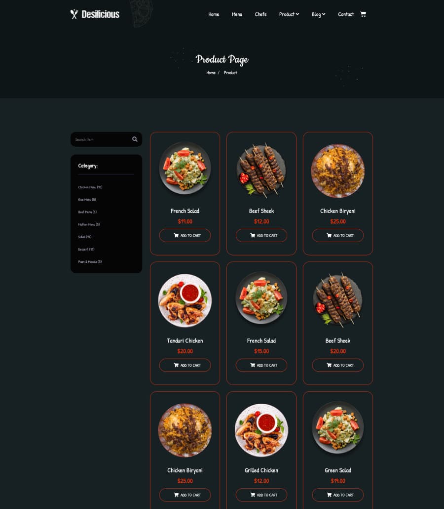 Desilicious Product Page With Left Sidebar thumbnail