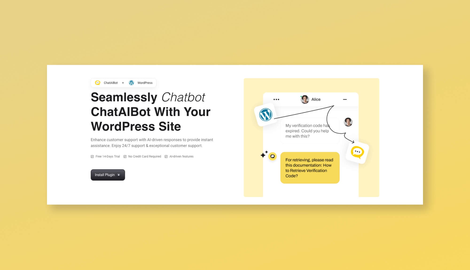 ChatAIBot Integration Details Banner Section Banner