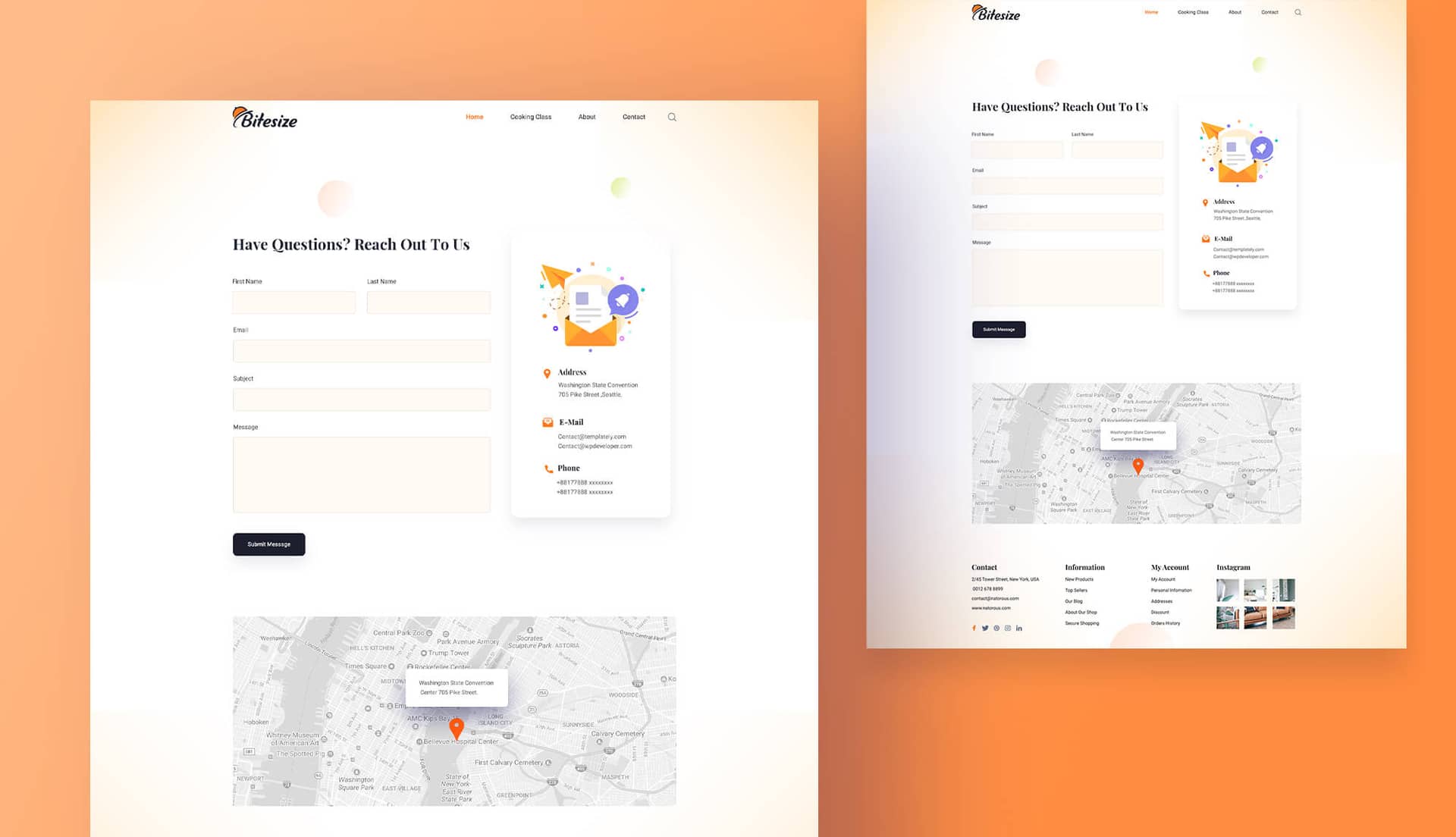 Bitesize Contact Page By Templately