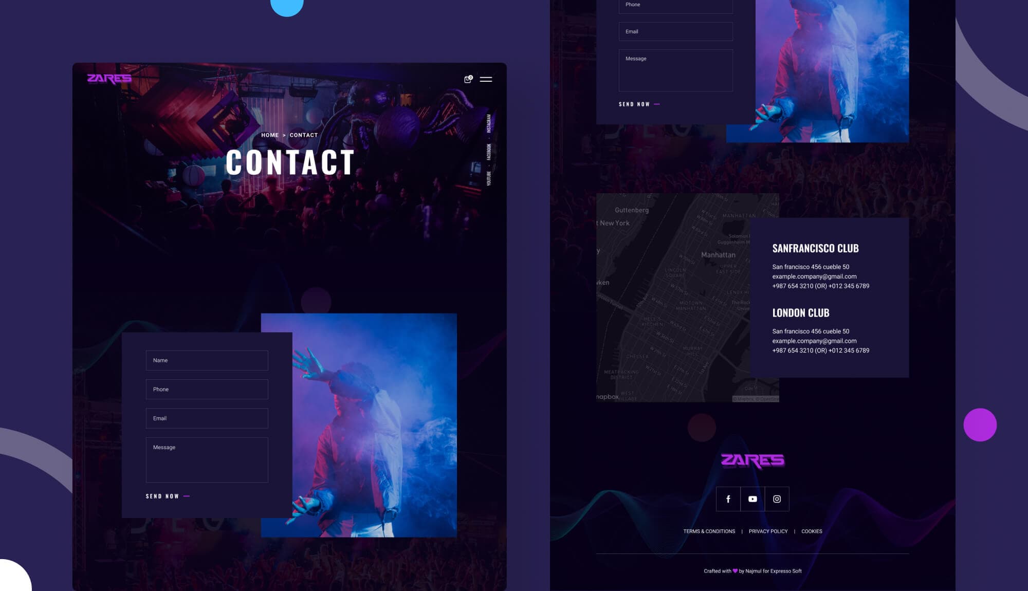 Zares Contact Page Banner