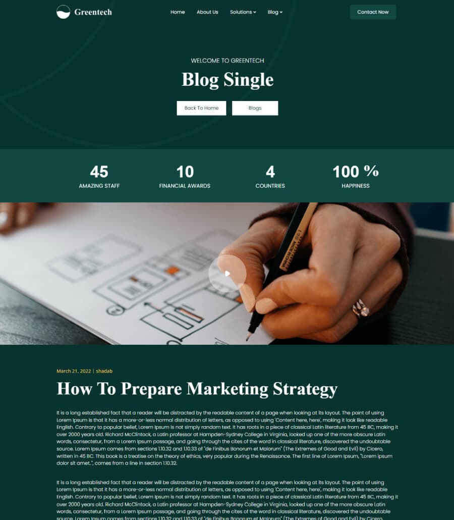 Greentech Single Post Page thumbnail