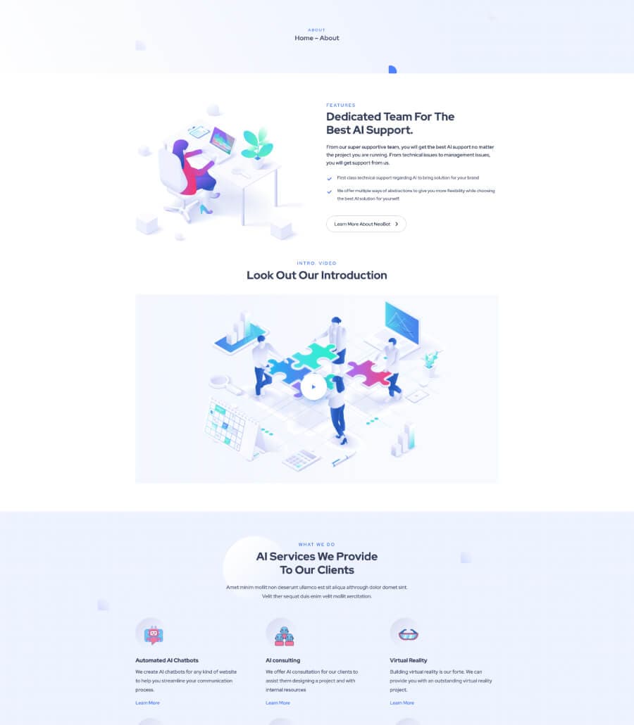 NeoBot About Page For Gutenberg thumbnail