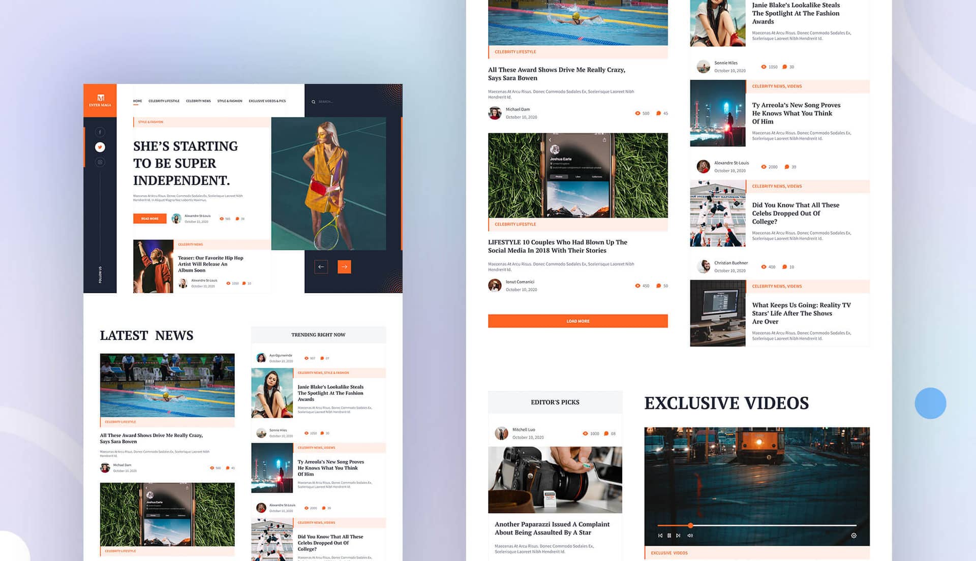 Enter Mega Home Page By Templately