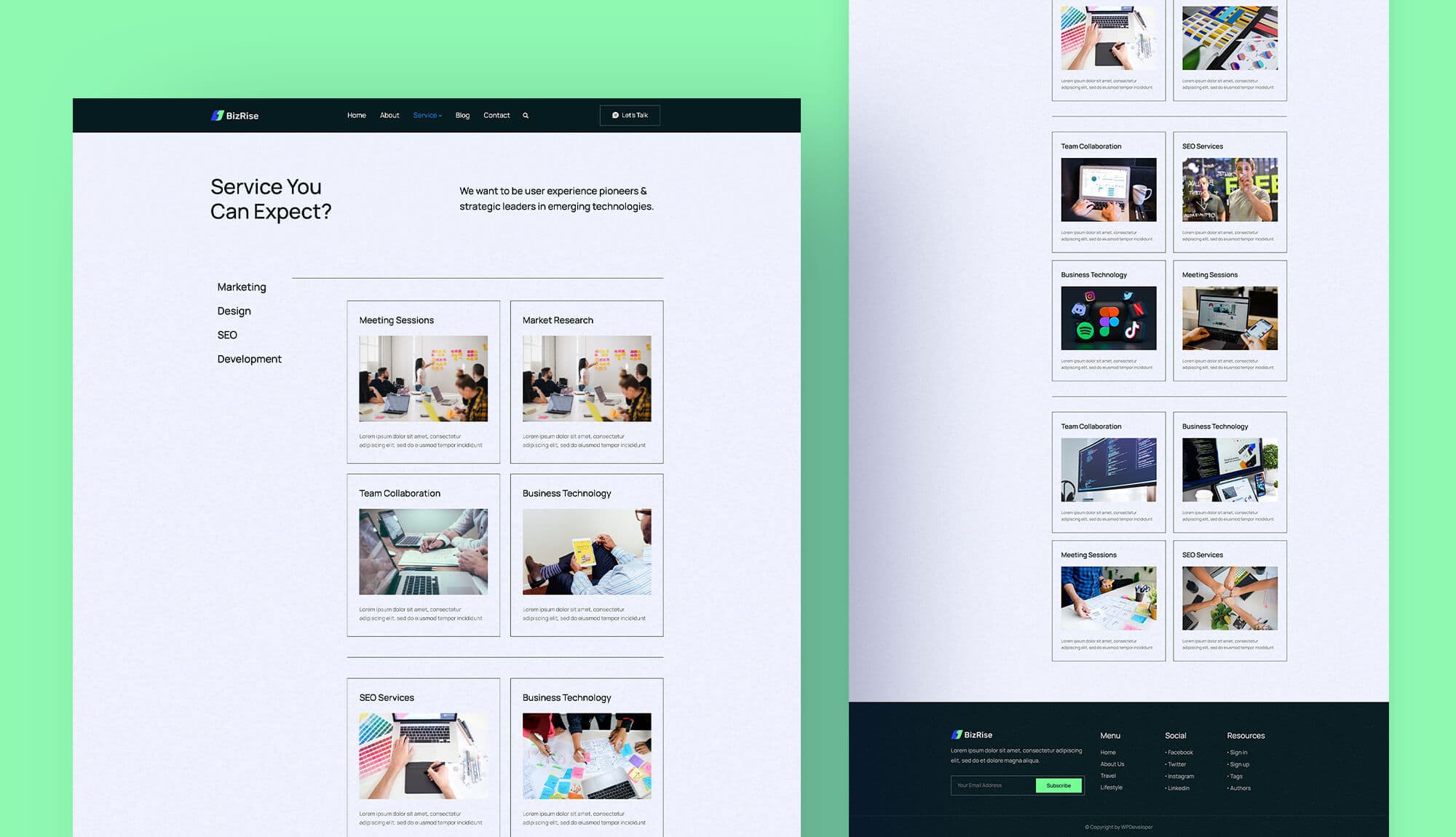 BizRise Service Page Banner