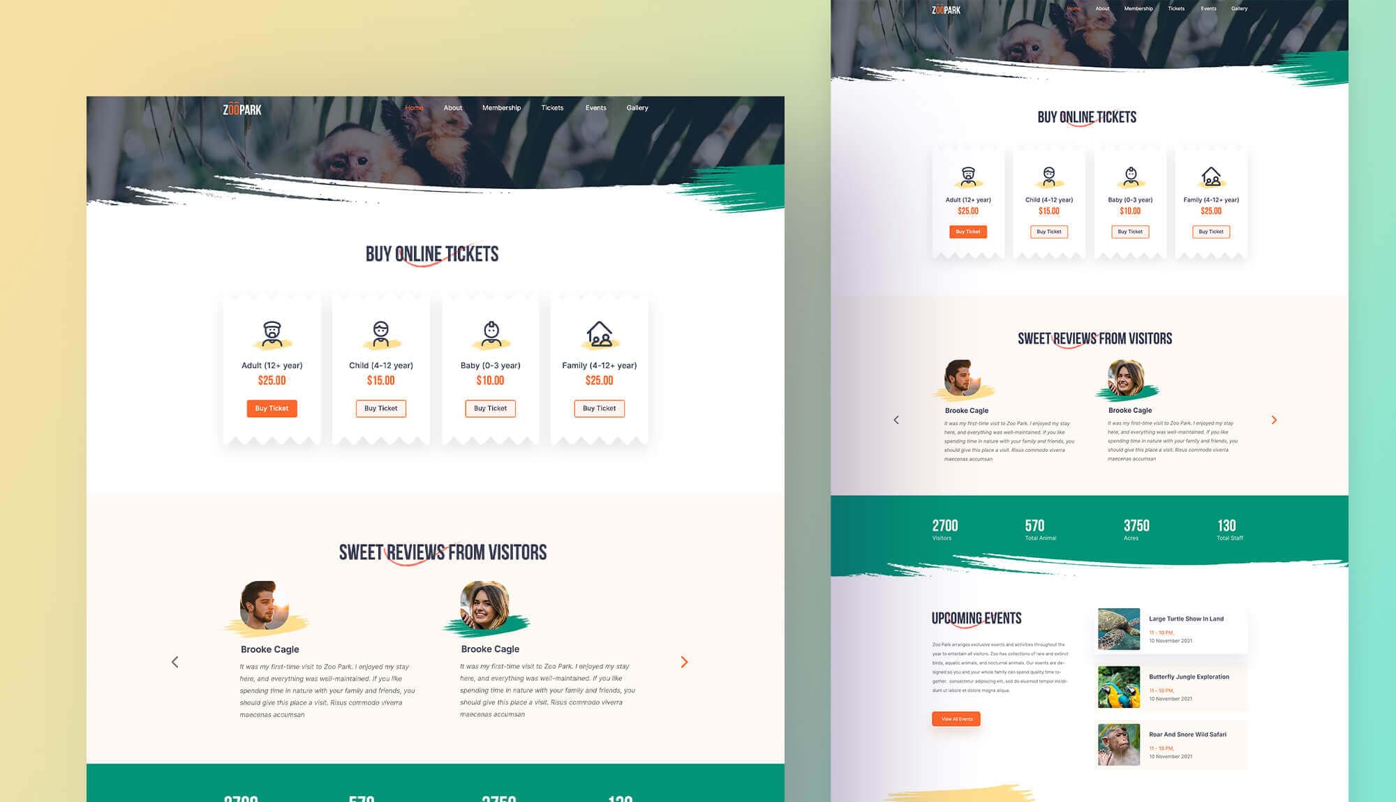 Zoo Park Ticket Page Banner