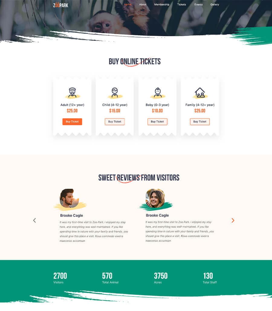 Zoo Park Ticket Page thumbnail