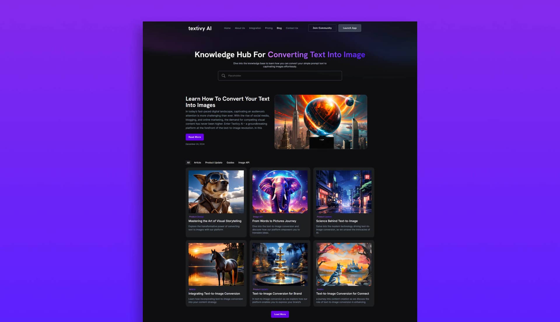 Textivy AI Blog Page For Gutenberg By Templately