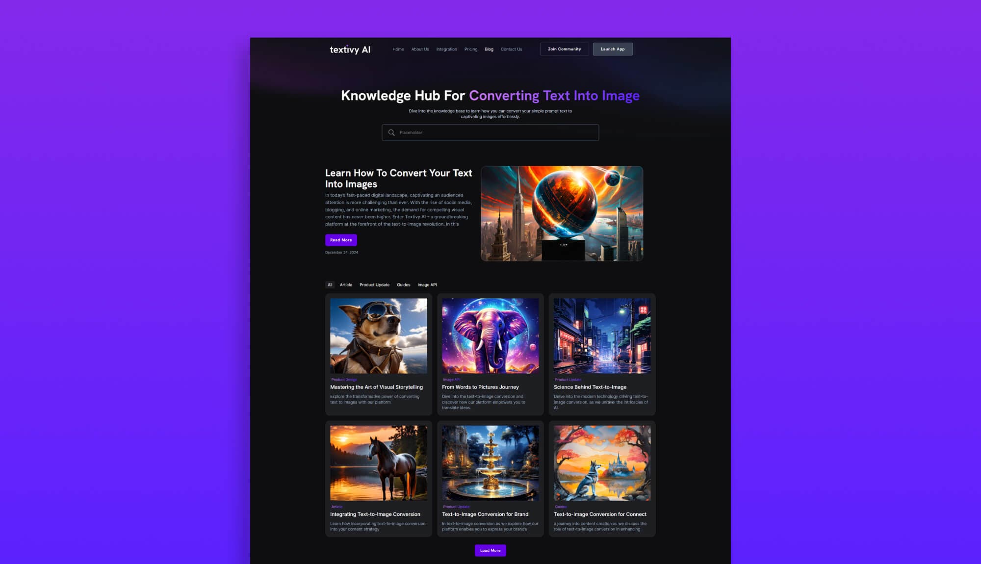 Textivy AI Blog Page For Gutenberg Banner