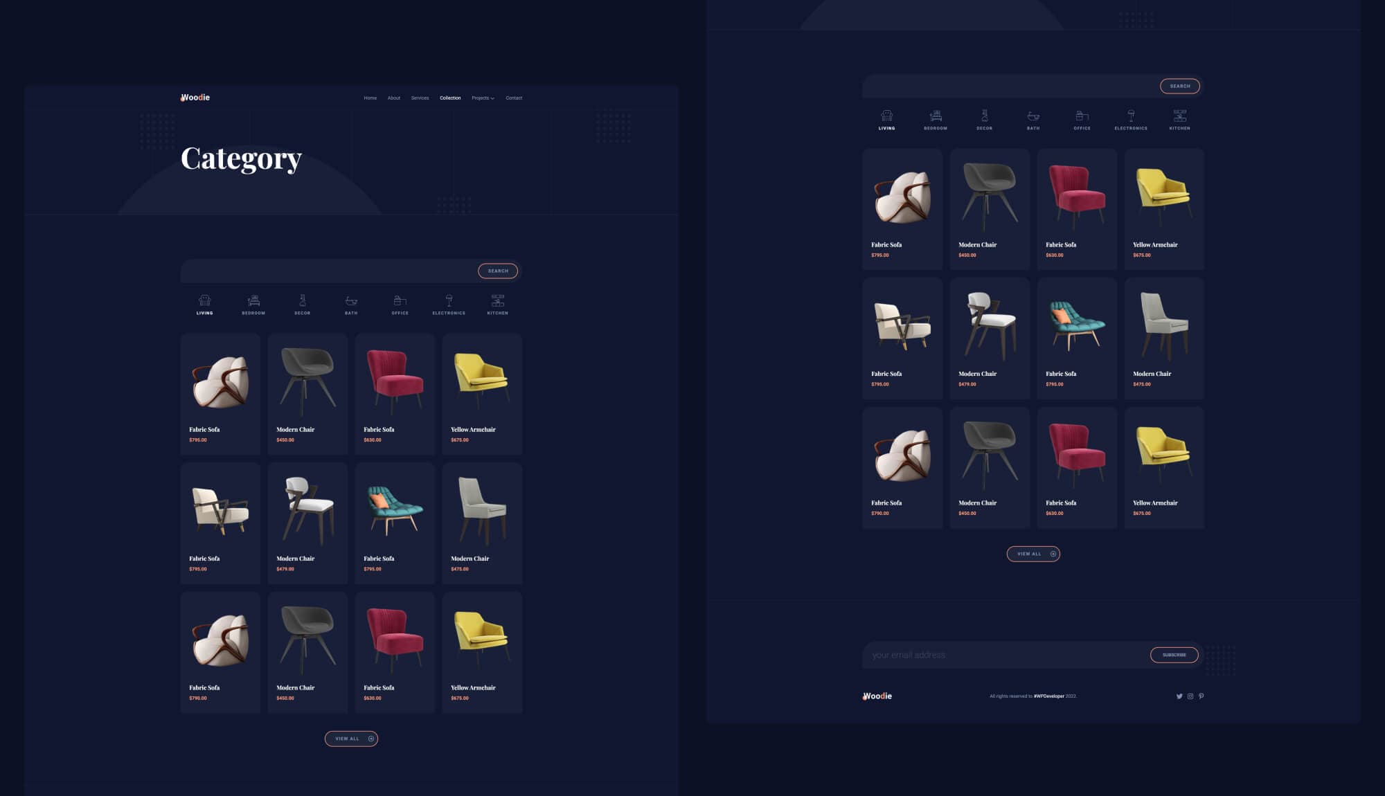 Woodie Collection Page For Gutenberg By Templately