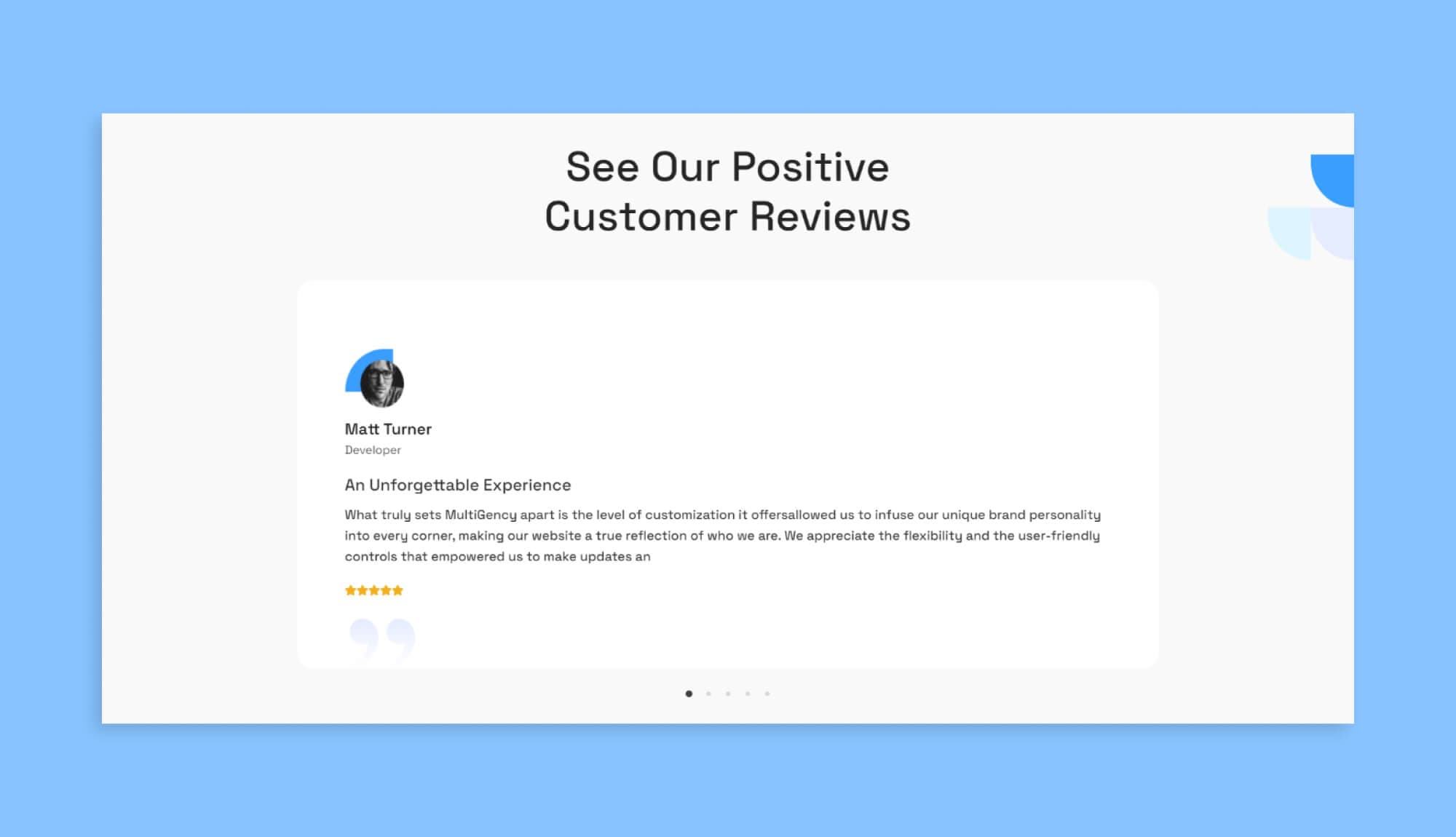 Techitok Testimonials Section For Gutenberg Banner