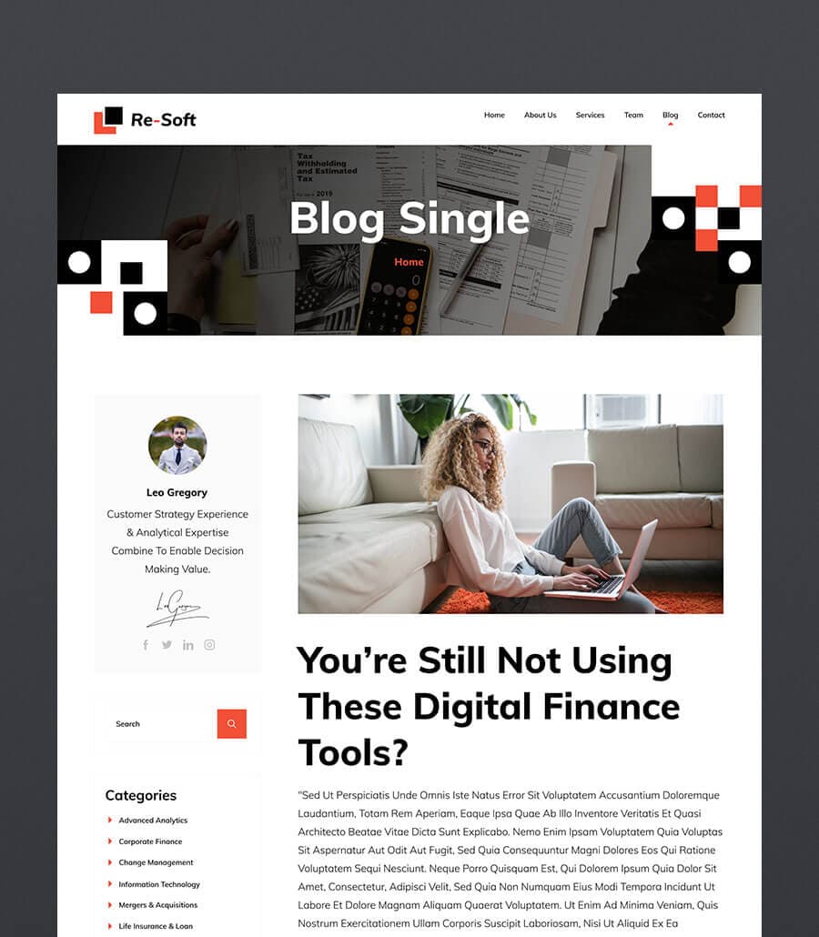 Re-Soft Single Post Page thumbnail