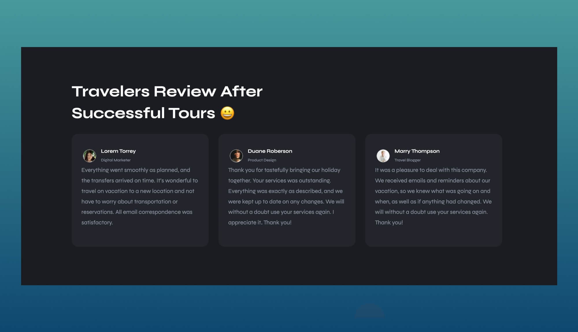 ExploreLy Testimonial Section For Gutenberg Banner