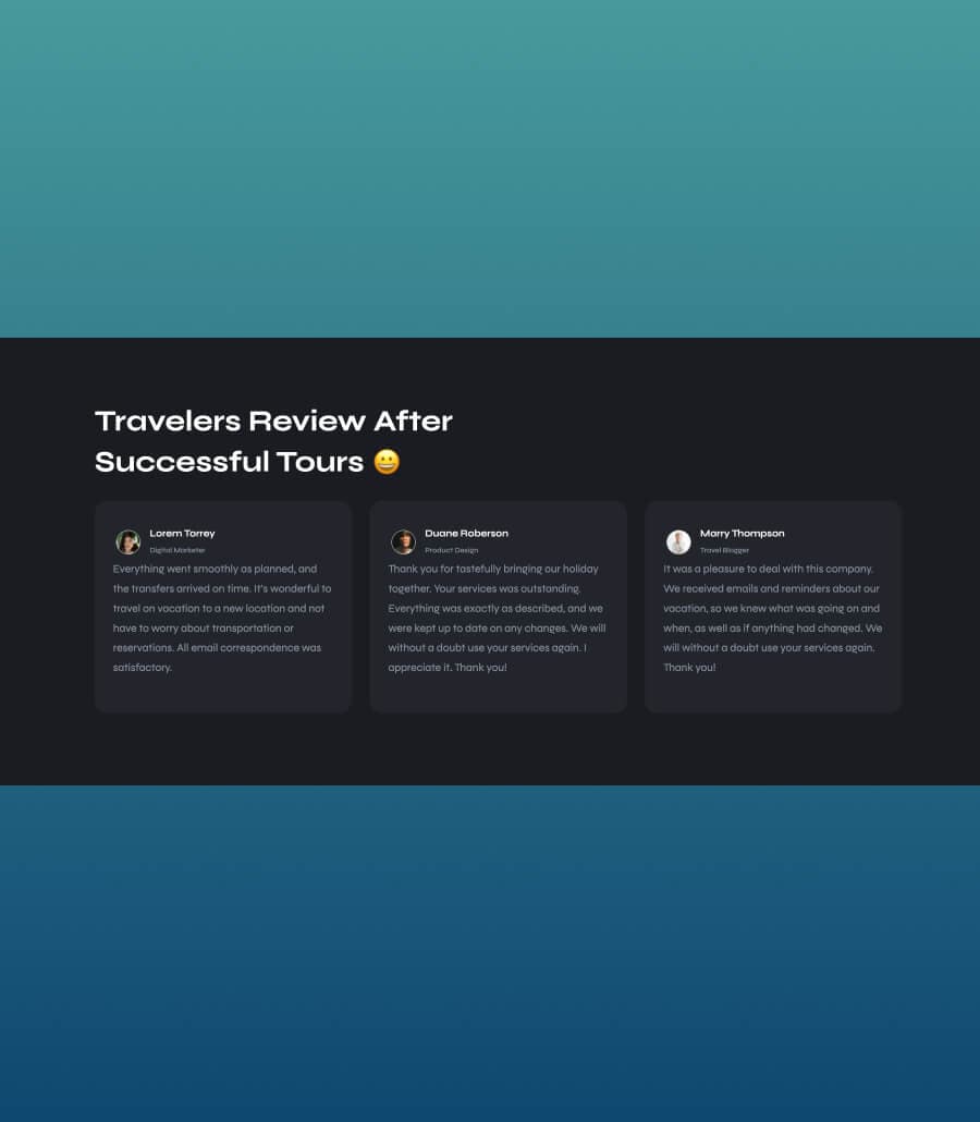 ExploreLy Testimonial Section For Gutenberg thumbnail