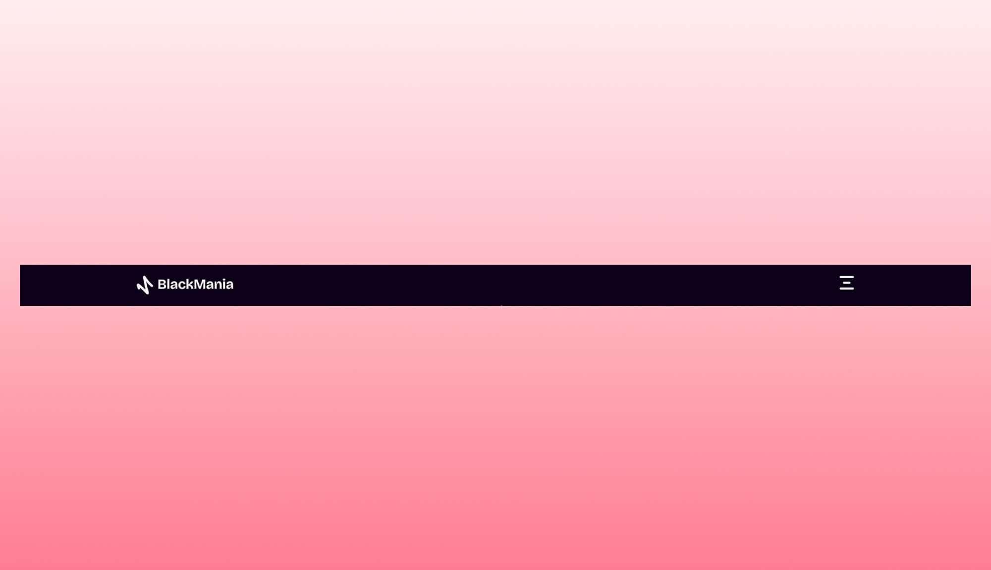 BlackMania Black Friday Header Section Banner