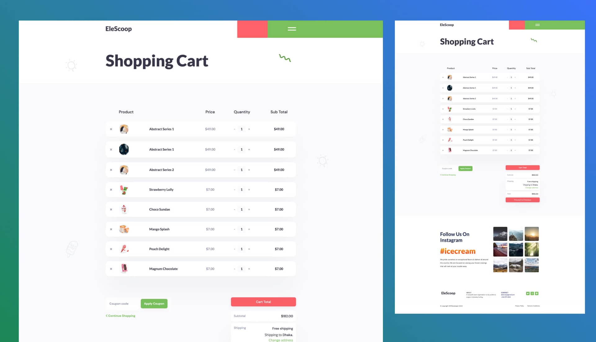 EleScoop Cart Page By Templately