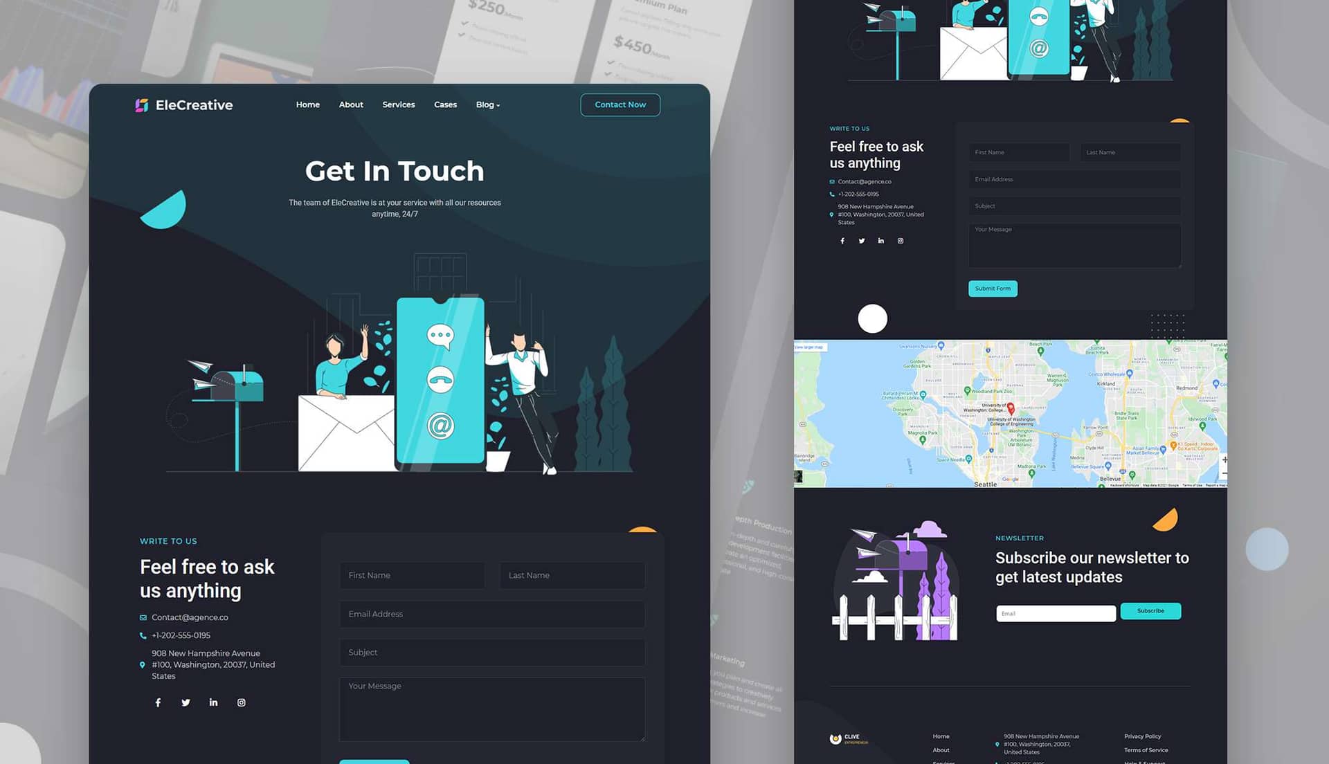 EleCreative Contact Page By Templately