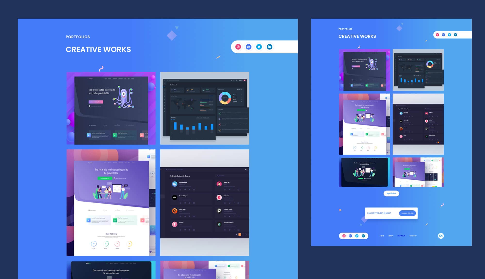 CVTemple Portfolio Page For Gutenberg Banner
