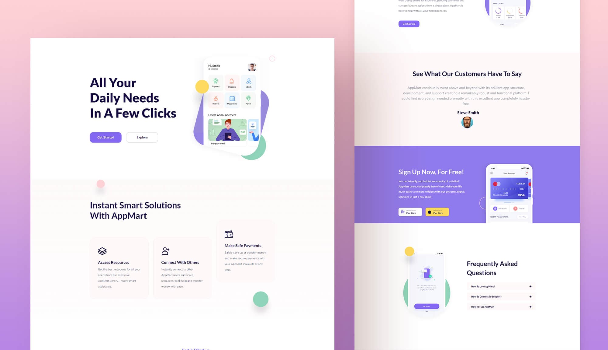 AppMart Home Page For Gutenberg By Templately