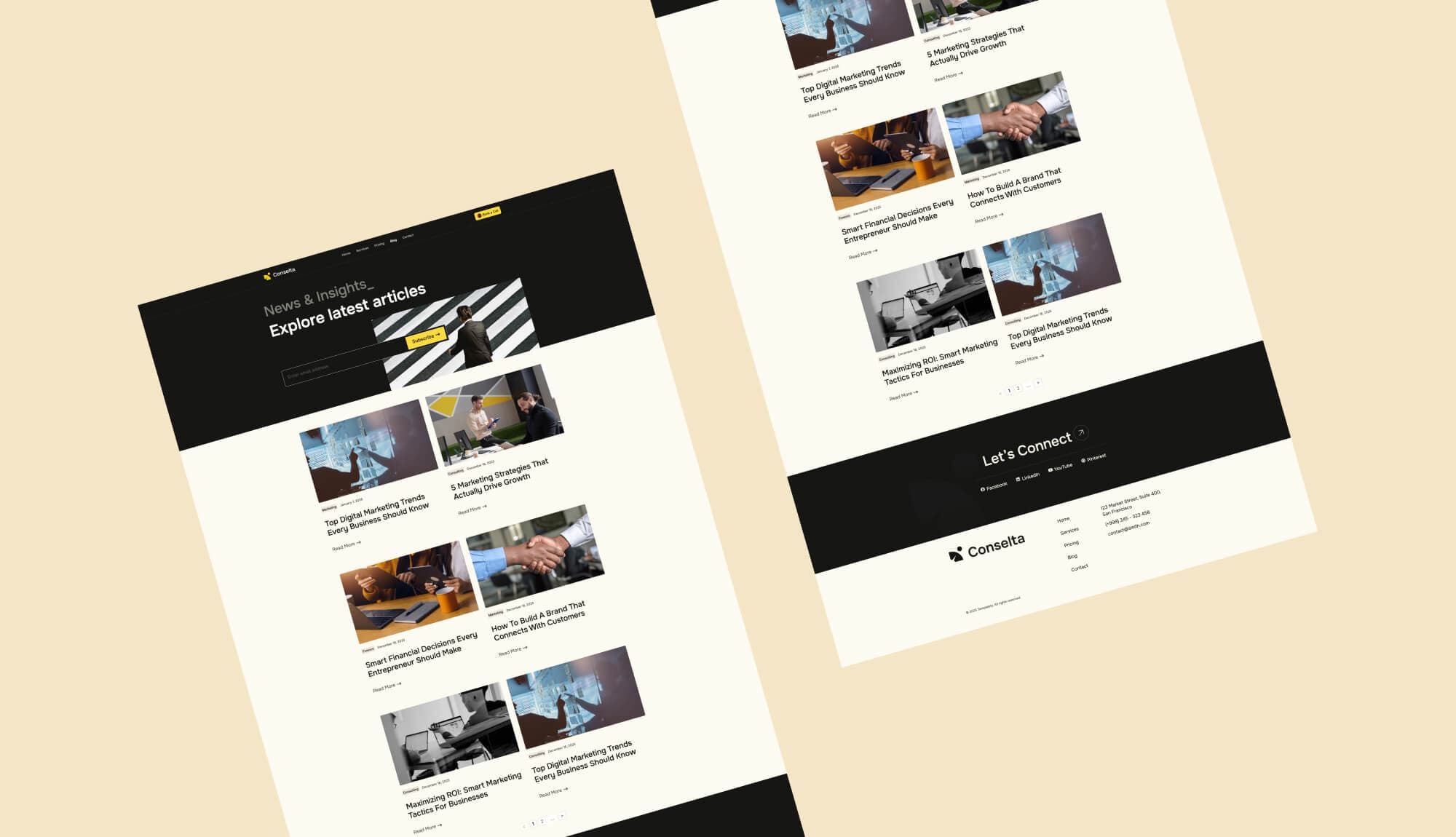 Conselta Blog Page By Templately