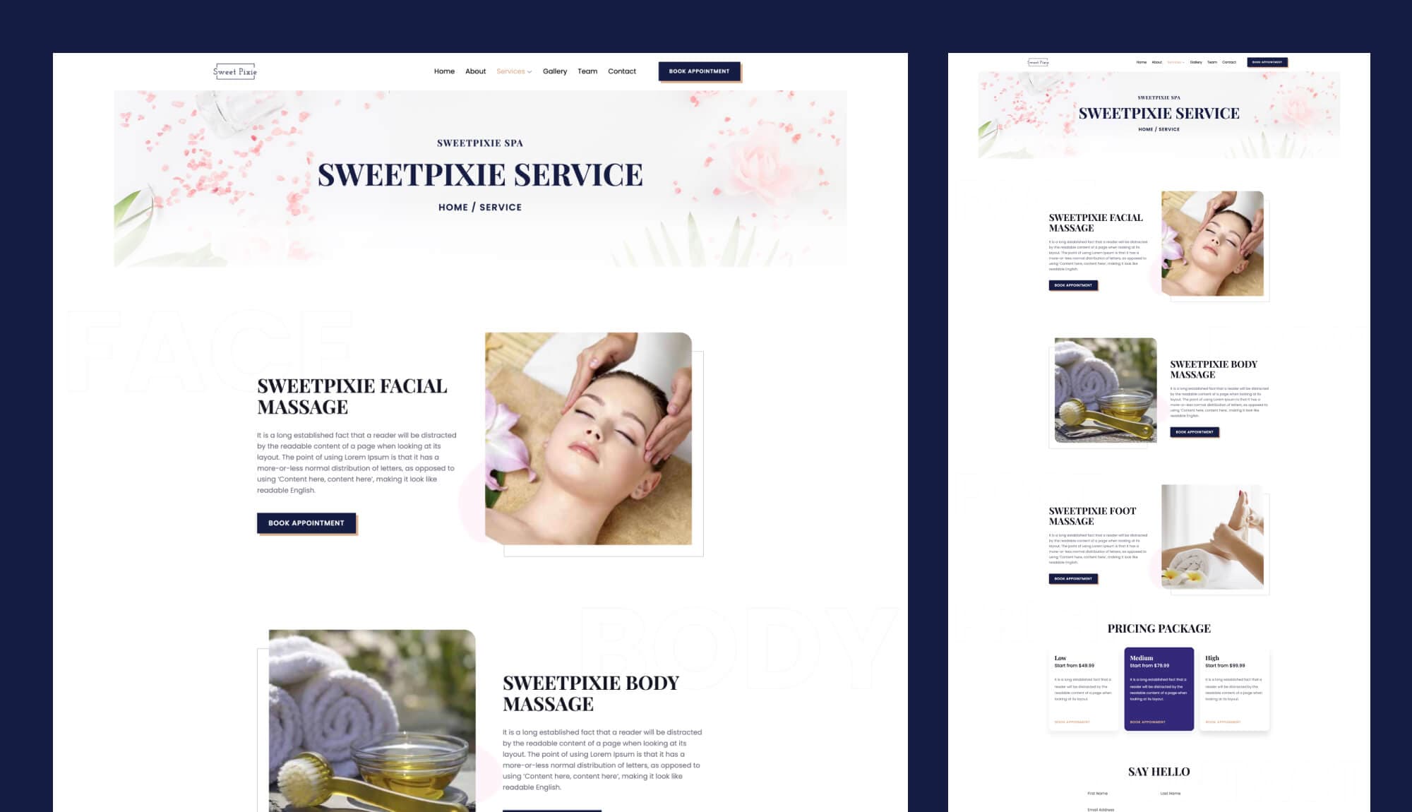 Sweet Pixie Service Page For Gutenberg Banner