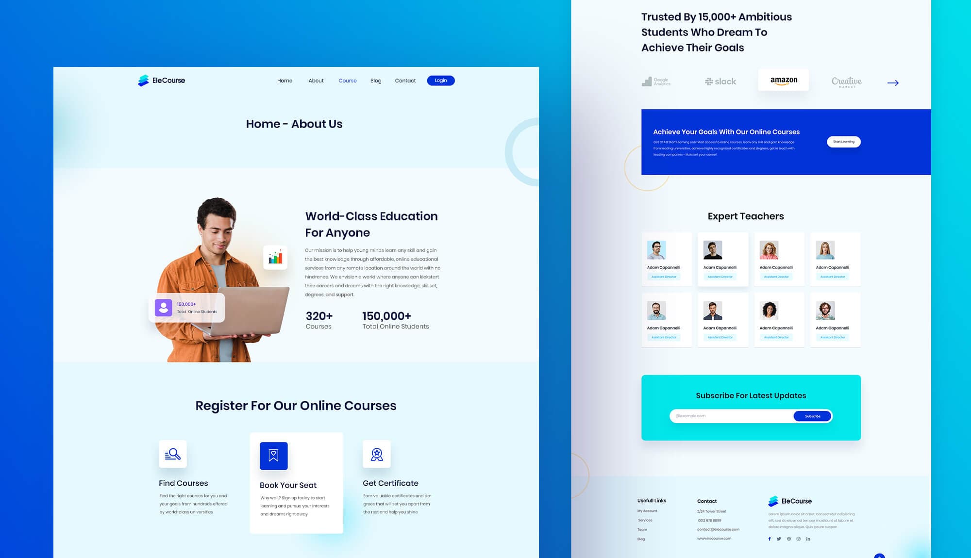 EleCourse About Page Banner