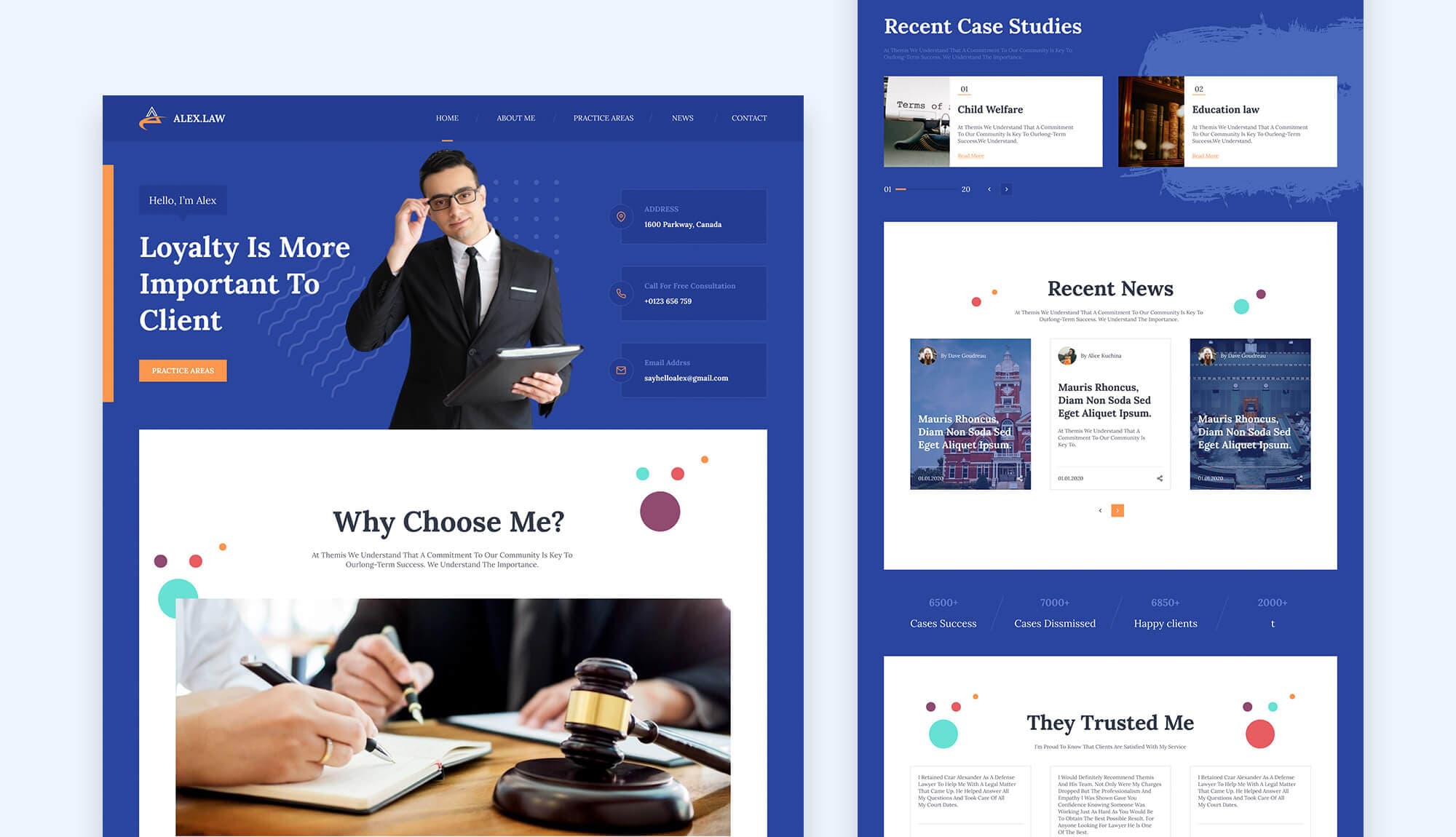 Alex Law Home Page Banner