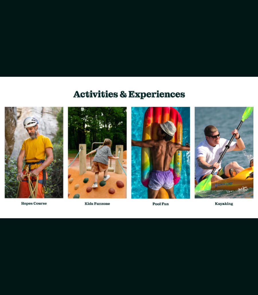 NatuRetreat Activities Section By Templately