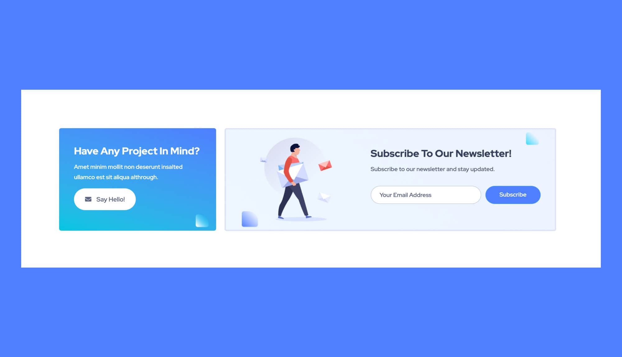 NeoBot Subscription Section For Gutenberg Banner