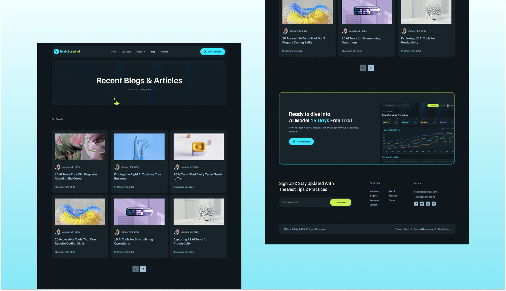 BrainScript AI Blog Page Banner