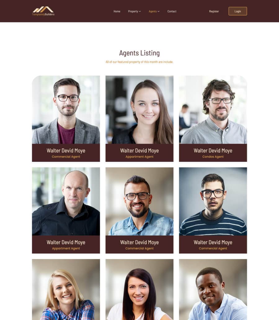 TemplatelyBuilders Agent Page For Gutenberg thumbnail
