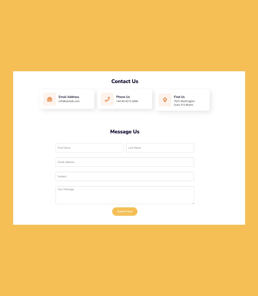SEO Tab Contact Section thumbnail
