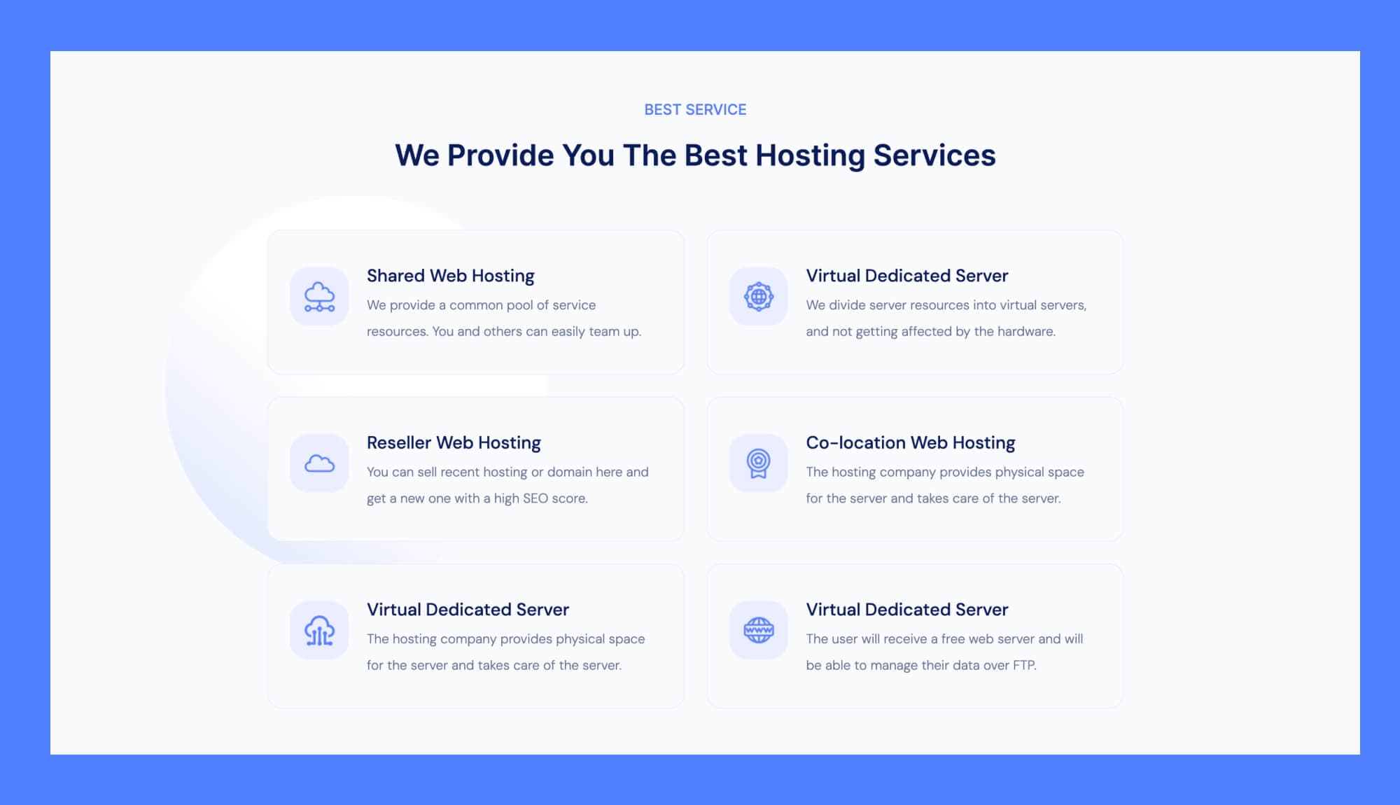 WPHost Features and Service Section For Gutenberg Banner