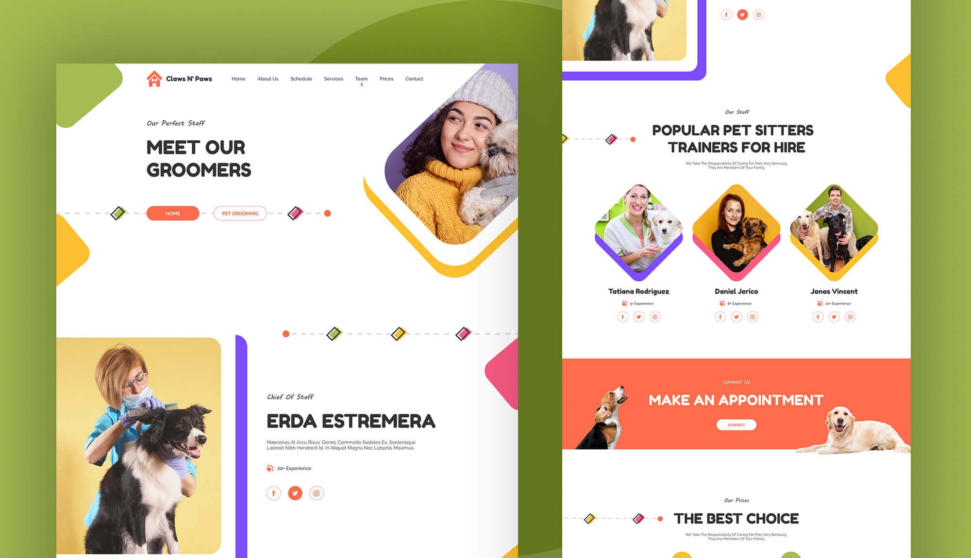 Claws & Paws Team Page Banner