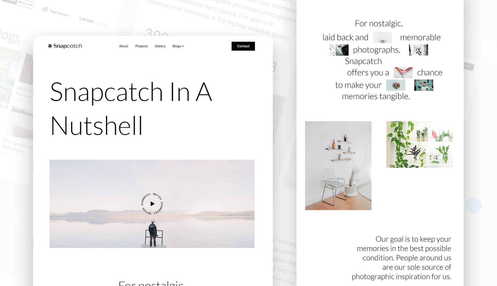 Snapcatch About Page By Templately