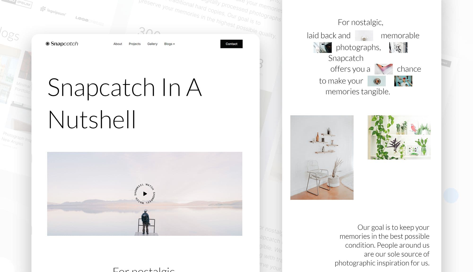 Snapcatch About Page By Templately