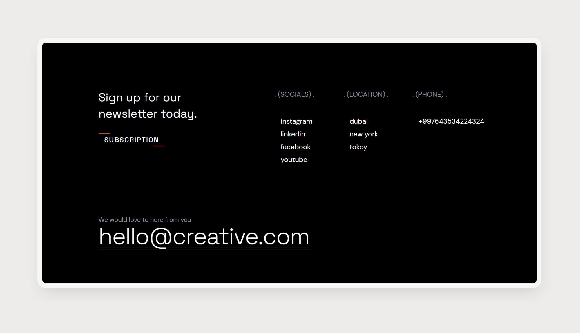 LensLy Footer Section For Gutenberg By Templately