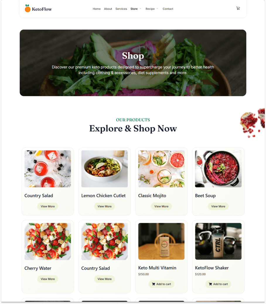 KetoFlow Shop Page thumbnail