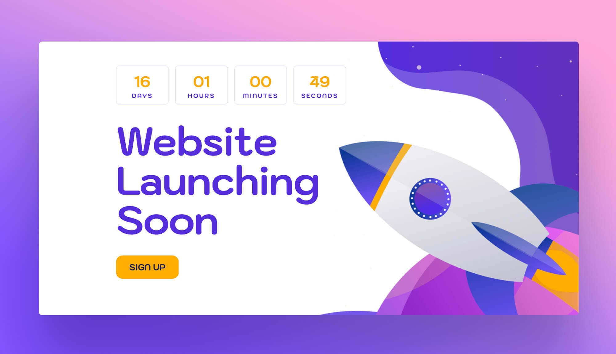 Coming Soon Landing Page 3 Banner