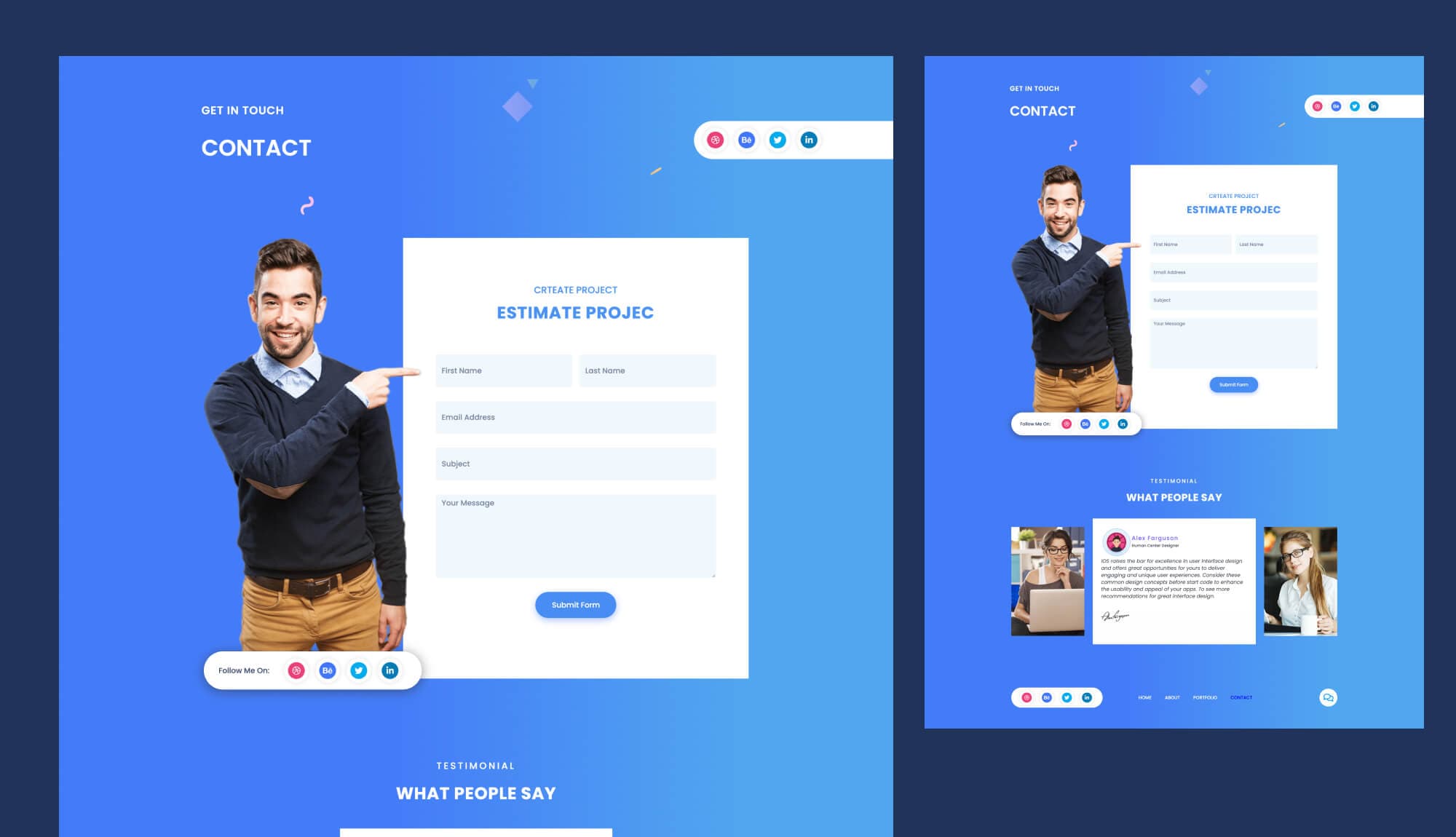 CVTemple Contact Page For Gutenberg Banner