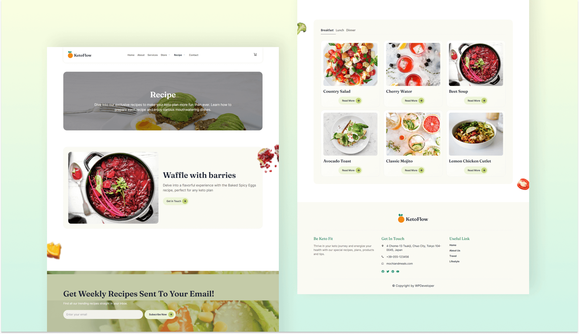 KetoFlow Recipe Page Banner