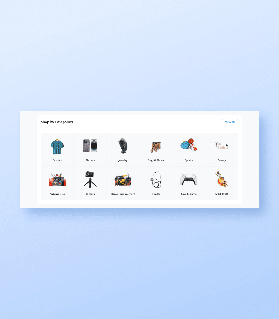 OneStopShop Product Categories Section For Gutenberg thumbnail