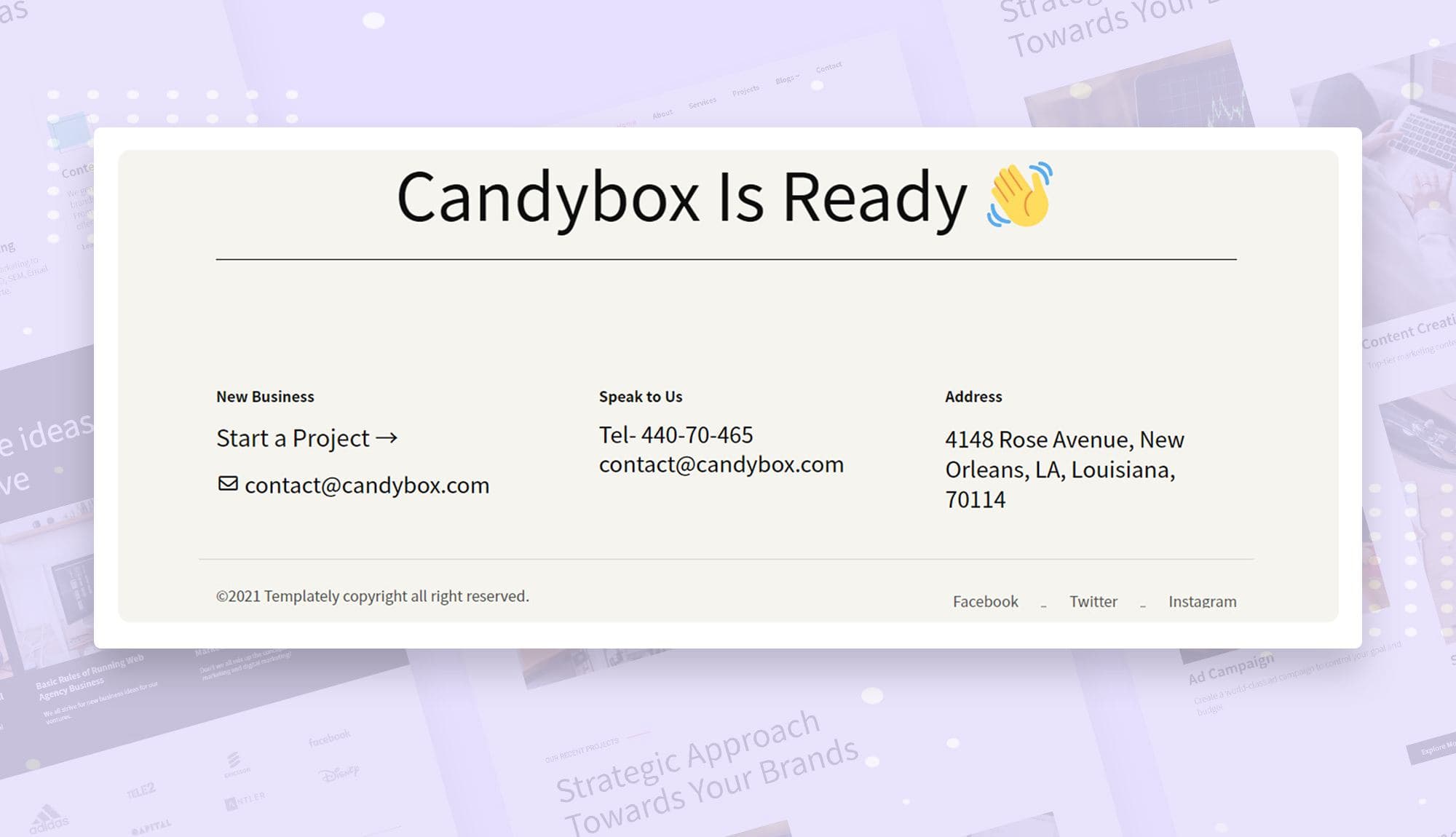 CandyBox Footer Banner
